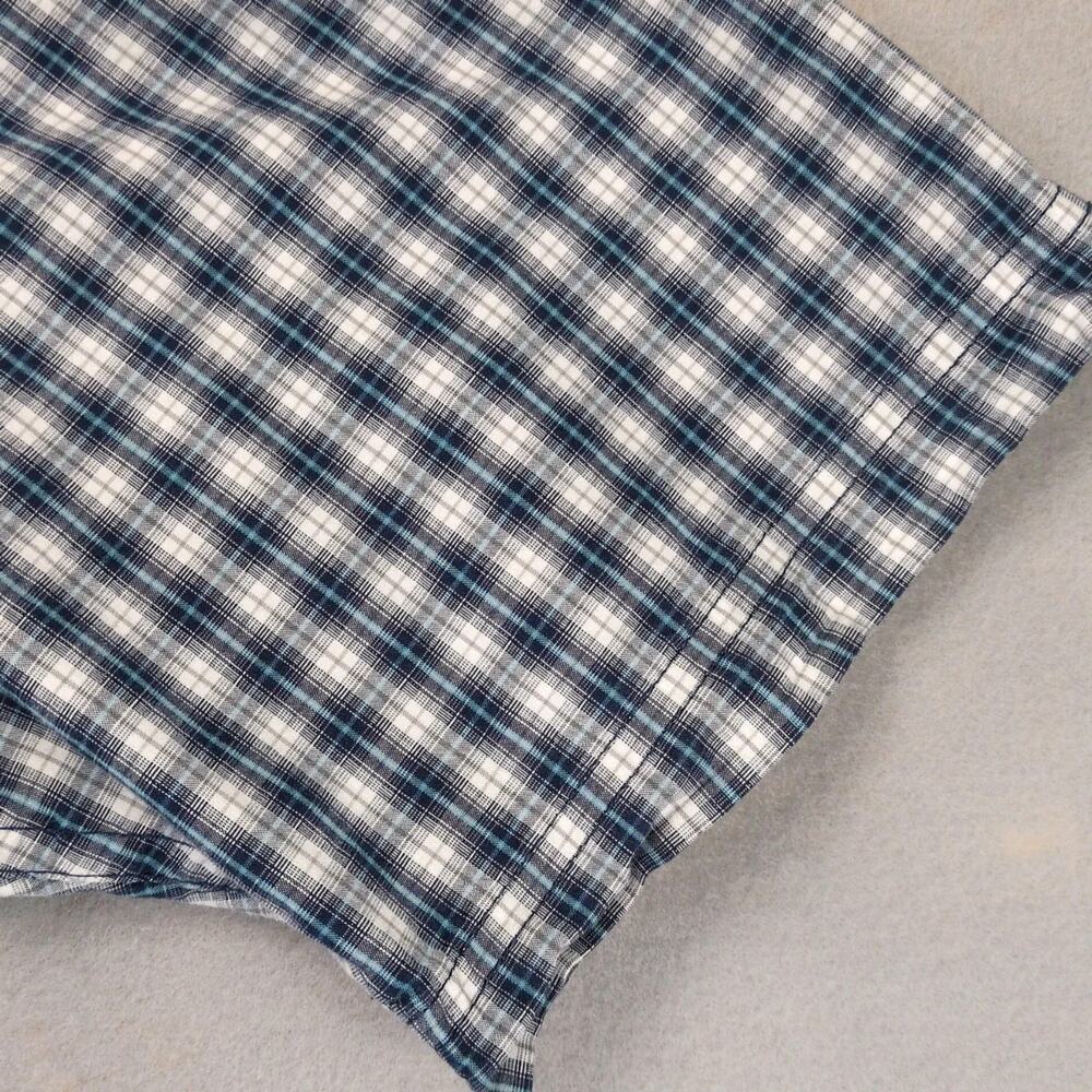 Wolverine Blue Plaid Cotton Button Down Shirt Men's L Tall Short Slv Gorpcore - Picture 10 of 10
